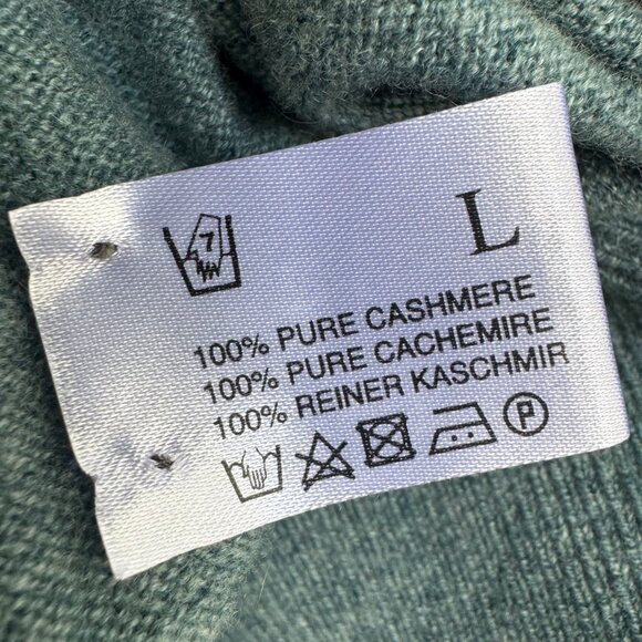 Hawico Scotland 100% Cashmere Golf Sweater Sage Green L – Chechessee Creek Club - Picture 3 of 9